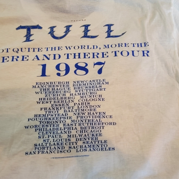 1987 Jethro Tull Here and There Concert TShirt - Picture 4 of 7